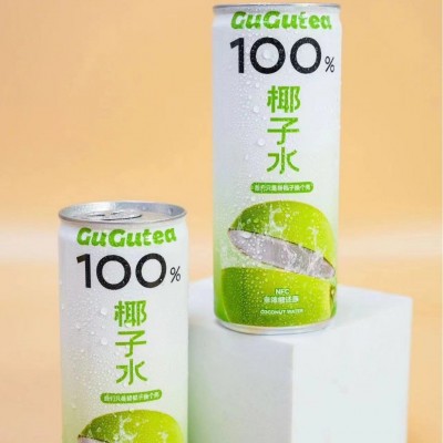 越南进口椰子水gugutea250ml铝罐 一箱24瓶椰汁饮料整箱批发图2