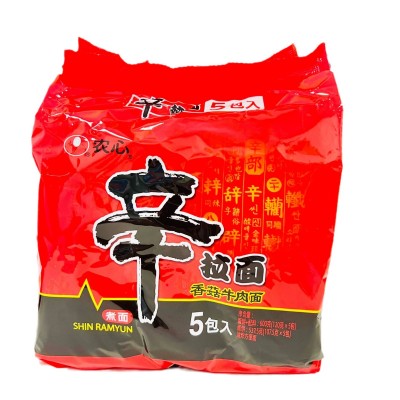 包邮韩国农心辛拉面袋装方便面速食辣白菜香菇牛肉泡面120g整箱图5