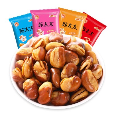 苏太太牛肉蟹黄味香辣蚕豆零食小包装兰花豆散装炒货现货批 发500g图4