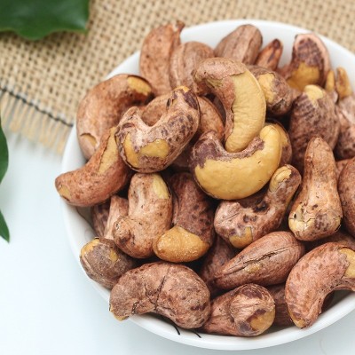 鲜记 精品罐装紫衣腰果500g每日坚果炒货 办公室零食小吃腰果仁图3