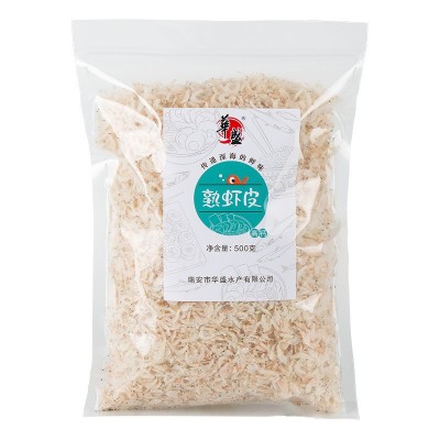 华盛淡干熟虾皮新鲜虾皮干货500g一斤袋装温州水产干货图5