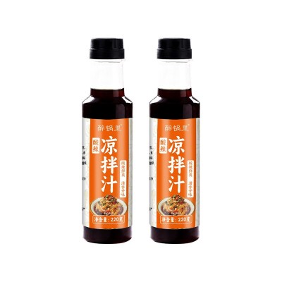 厂家定制凉拌汁家用瓶装凉拌菜调料代替酱油用餐饮批发220g凉拌汁图5