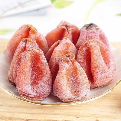 代发富平柿子饼500g 陕西特产吊霜圆柿子 农家手工带霜柿子饼图2