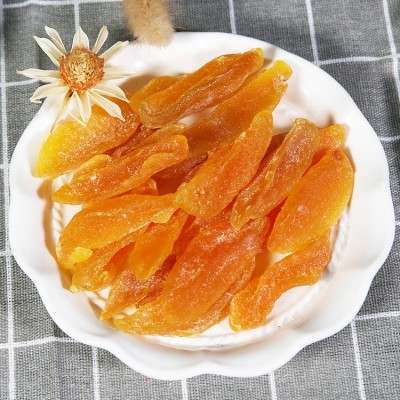 休闲零食果干蜜饯 黄桃干O E M 水蜜桃干厂家批发 大包装10公斤/图2