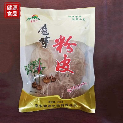 魔芋粉皮凉拌菜原料火锅麻辣烫餐饮 200g 袋装煮炒魔芋干粉皮批发图3