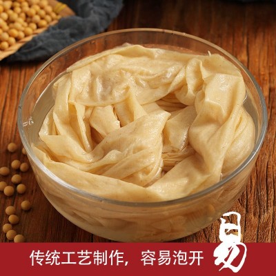 500g/包豆皮小吃地摊人造肉蛋白肉火锅清炒无盐豆腐皮豆制品干货图4