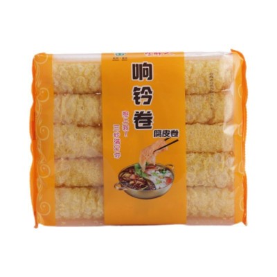 响铃卷豆腐皮卷腐竹卷虾滑米线三秒素速食干货油炸火锅螺蛳粉食材图4