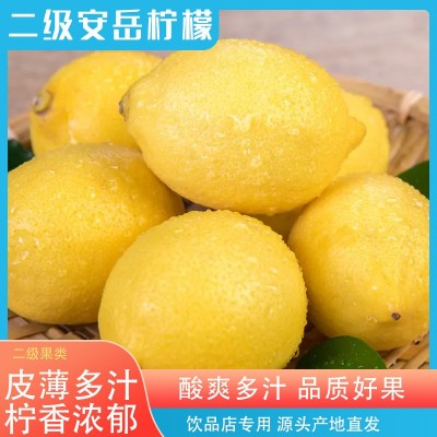 安岳柠檬皮薄榨汁正宗安岳二级果水果多汁饮品专用批发一件代发图1