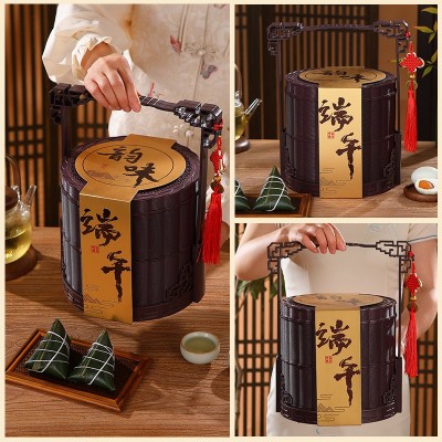 韵味端午粽子礼盒批货鲜肉蜜枣咸蛋黄绿豆糕豆沙端午粽子早餐团购图2