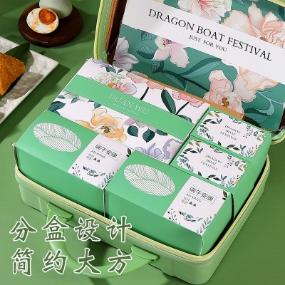 旅行提箱端午节嘉兴粽子礼盒装团购logo蛋黄肉粽甜粽蜜枣粽送礼品图4