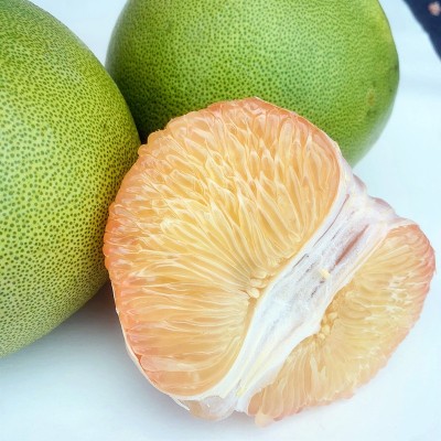 泰国金柚翡翠红心蜜柚西施蜜柚纯甜孕妇新鲜水果青皮红肉柚子图2