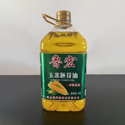 厂家直供鲁宏玉米油 玉米胚芽油烘焙 家庭装食用植物油图3