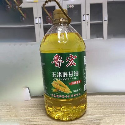 厂家直供鲁宏玉米油 玉米胚芽油烘焙 家庭装食用植物油图5