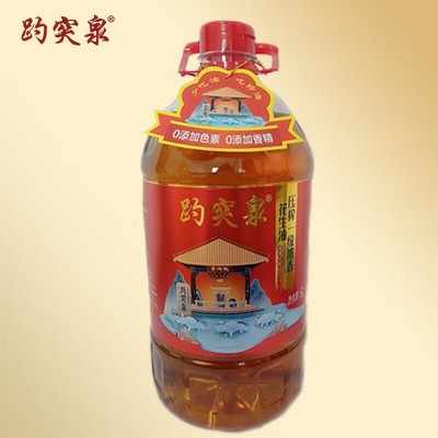 现货供应趵突泉物理压榨一级浓香花生油5L优质山东大花生图3