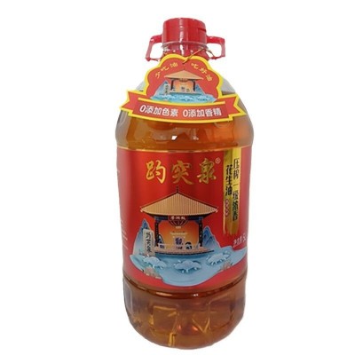 现货供应趵突泉物理压榨一级浓香花生油5L优质山东大花生图5