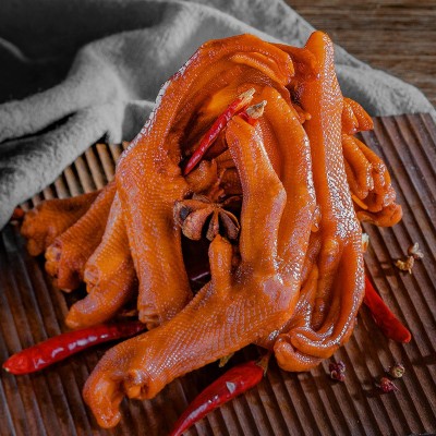 蜀道香麻辣鸭掌28g休闲小吃零食追剧熟食批发厂家直销鸭肉真空图4