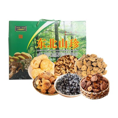 6种菌菇干货礼盒榛蘑 黑木耳 野菜 猴头菇 香菇过节送礼山珍礼盒图5