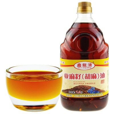 内蒙古特产食用油粮油厂家批发鑫龙清胡麻油1.8L亚麻籽油图4