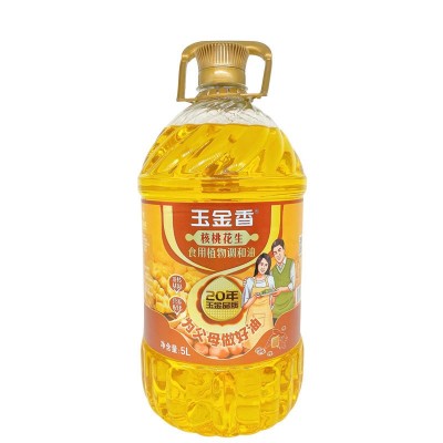 玉金香核桃油 核桃花生调和油5L 公开配比 调和油批发图5