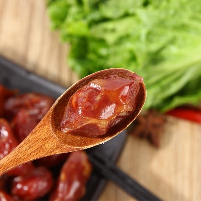腊梅肉枣肠香肠9分瘦猪肉小肉枣肠甜味250g南京特产腊肠美食批发图5