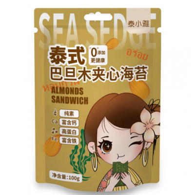 泰小雅泰式巴旦木夹心海苔100g/袋图3