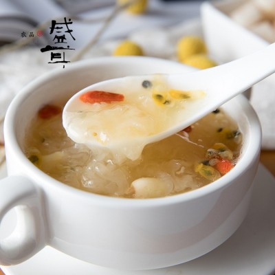 盛耳 冻干银耳羹免煮冲泡方便即食懒人速食代餐冰糖雪梨红枣汤90g图5