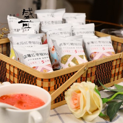 盛耳 冻干银耳羹免煮冲泡方便即食懒人速食代餐冰糖雪梨红枣汤90g图4