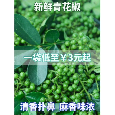 四川特产新鲜青花椒食用特麻重庆江津九叶青藤椒120g麻椒调味品图5
