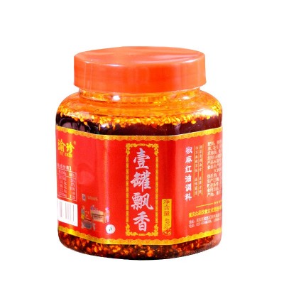 渝珍新工艺抄手调料油泼辣子椒麻味红油辣椒凉拌调料麻辣椒酱瓶装图3
