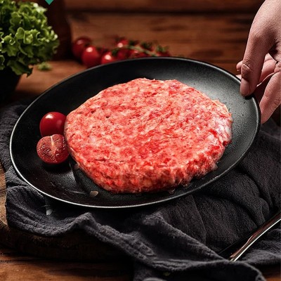 罗克威登牛肉饼汉堡肉饼早餐半成品手拍牛肉饼预制菜空气炸锅食材图2