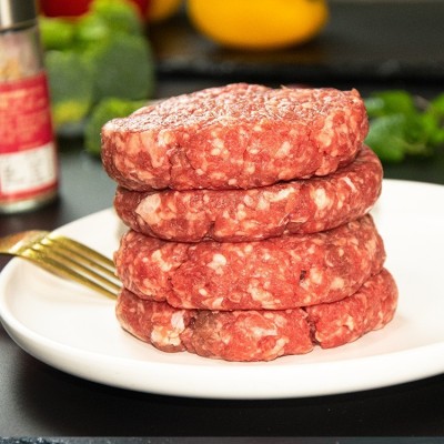 罗克威登牛肉饼汉堡肉饼早餐半成品手拍牛肉饼预制菜空气炸锅食材图4