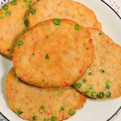 蔬菜鸡肉饼田园汉堡肉饼油炸鸡排早餐煎饼手抓饼半成品批发商用图4
