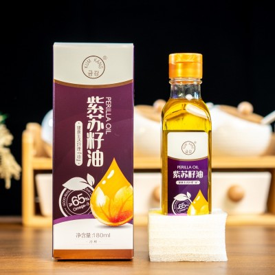 【工厂直供】KUM KANG/金刚批发食用180ml瓶装冷榨紫苏籽油图2
