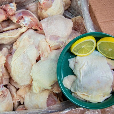 带骨上腿肉单冻冷冻新鲜带皮鸡腿肉排毛毛肉卤味烧烤油炸商用鸡肉图4