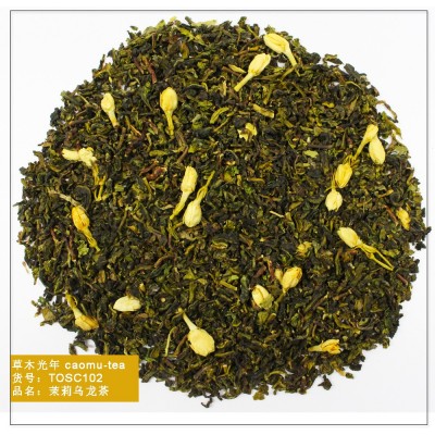 茉莉乌龙茶 粗切调味茉莉花乌龙茶 加香茶餐饮咖啡奶茶店专用原料图2