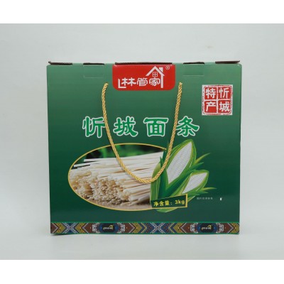 广西忻城面条传统手工日晒面条3KG/盒图4
