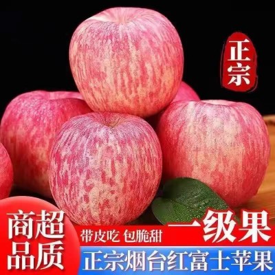 现货代发本地果园现发烟台条纹红富士苹果新鲜苹果批发新鲜水果图3