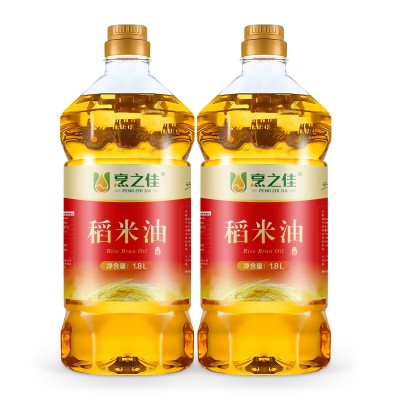 烹之佳一级优质稻米油1.8Lx2家用米糠油食用油植物油源头厂家批发图2