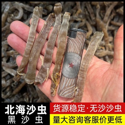【源头工厂】北海沙虫干大灰沙虫干大黑沙虫干海肠子海鲜干货批发图3