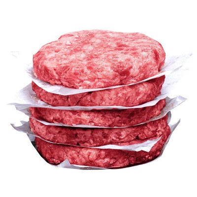 谷饲M9新鲜牛肉儿童早餐汉堡烤肉半成品批发商用和牛原切牛肉饼图5