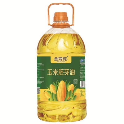 金寿纯玉米胚芽油5升大桶物理压榨玉米油食用油烘焙色拉油植物油L图5