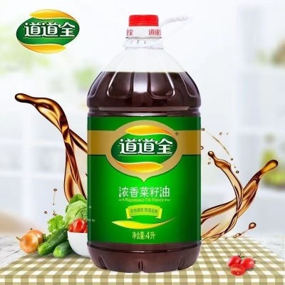 【道道全菜籽油】道道全浓香菜籽油4L桶装整箱非转基因食用油图2