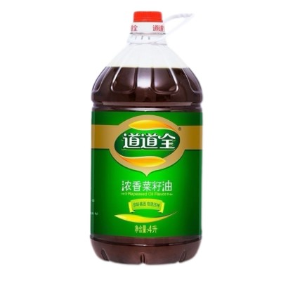 【道道全菜籽油】道道全浓香菜籽油4L桶装整箱非转基因食用油图5