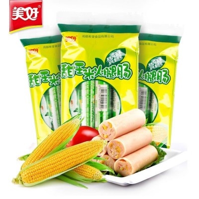 美好甜玉米火腿肠休闲零食泡方便面批发即食方便速食香肠火腿肠图5