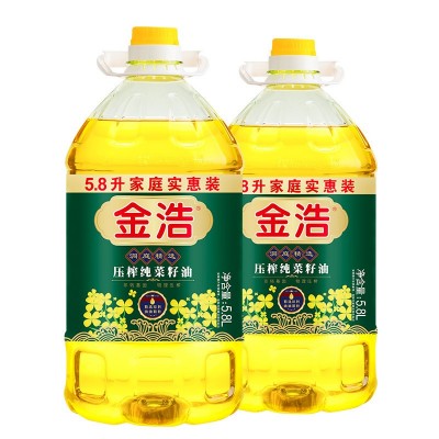 金浩压榨纯菜籽油5.8L图5