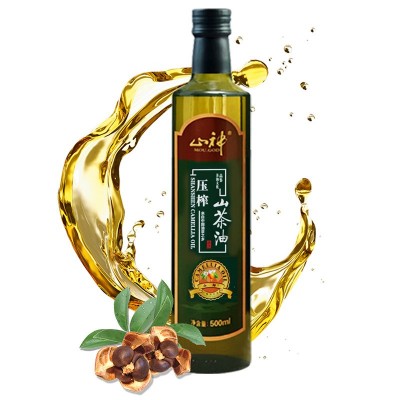 厂家批发压榨山茶油500ml1箱12瓶浙江特产纯正食用植物油一件代发