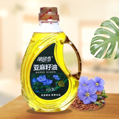 胡留香一级亚麻籽油宁夏正宗亚麻酸食用油炒菜高亚麻清香纯植物油图2