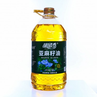 胡留香一级冷榨亚麻籽油物理压榨国标标准食用油宁夏正宗正 品5L图5