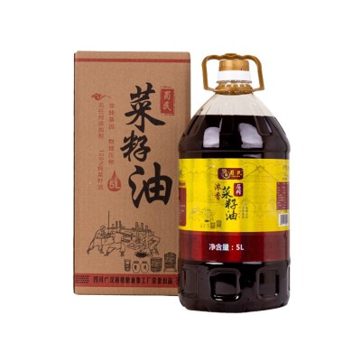 浓香菜籽油小榨压榨食用油植物油5L非转基因无添加纯菜籽油5L装图4