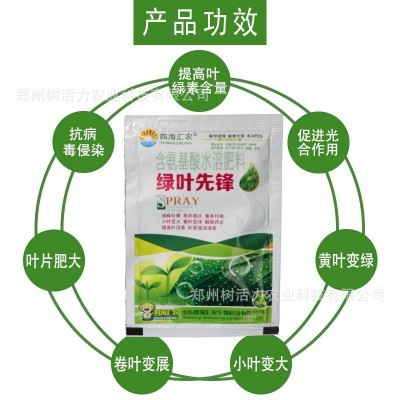 绿叶先锋氨基酸水溶肥黄叶死苗一喷绿叶面肥促进绿叶素叶绿素通用图2